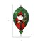 Homeroots Green Plaid Santa Hand Painted Mouth Blown Glass Ornament 477494 - alternate 2