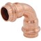 Viega ProPress 90 elbow P1 0.5 P2 0.5 copper 77317 - alternate 1