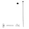 Westbrass Supply Kit, 1/2" IPS x 3/8" OD x 15" Corrugated in powder coating white D103K15-50 - alternate 1