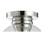 Jonathan Y Atlas 7.75" Metal/Seeded Glass LED Flush Mount, Chrome JYL7443C - alternate 4