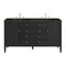 James Martin Vanities Myrrin 60" Double Vanity, Carbon Oak, w/ 3 CM Phantome Eclos Top 485-V60D-CBO-3PHT - alternate 1