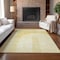 Homeroots 9' X 12' Gold Ivory And Yellow Geometric Washable Indoor Outdoor Area Rug 582714 - alternate 3