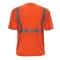 Reflective Apparel ANSI Type R Class 2 Short Sleeve T-Shirt with 3M Scotchlite Comfort Trim 102CT-OR-4X - alternate 2
