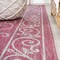 Jonathan Y Charleston Vintage Filigree Textured Weave Fuchsia/Light Gray 5 ft Square Indoor/Outdoor Area Rug SMB106J-5SQ - alternate 4