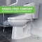 Anzzi Electric Bidet Seat with Auto Lid, Heated, Self Cleaning, and Classic Remote TL-AZEB107VWH - alternate 3