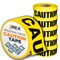 Jrex Safety Caution Tape Roll - 3 Mil - 1000 Ft x 3 Inch Wide Each - Yellow, 6PK PCT-JR-3M-6PK - alternate 1