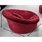 Homeroots 17" Red Velour And Mdf Sofa Chair 282511 - alternate 4