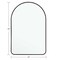 Homeroots 39" Black Arch Metal Framed Bathroom Vanity Mirror 562896 - alternate 3