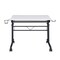 Homeroots Adjustable White Wood and Stainless Steel Writing Desk 723745 - alternate 4