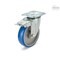 Elesa 452491 Castors steel bracket Injected polyurethane coating plate bracket, brake 452491 - alternate 1