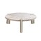 Homeroots 48" White and Silver Marble and Stainless Steel Round Coffee Table 372310 - alternate 4