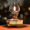 Kings County Tools Oil Lamp 4.75 in Tall Nautical Lamp, Naval-Style Copper & Brass Body & Glass Bulb Decorative Lantern GW81A02-01 - alternate 3
