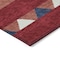 Homeroots 5' X 8' Red White And Navy Blue Southwestern Washable Indoor Outdoor Area Rug 613946 - alternate 3