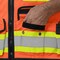 Ironwear Flame-Retardant Safety Vest Class 2 w/ Zipper & Radio Clips, Orange/Medium 1278FR-OZ-RD-MD - alternate 2
