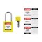 Brady Keyed Alike Padlock Unique Set Nylon Ylw 1.5 in Steel Shackle Keycode 2 SDPL-YLW-38ST-002 - alternate 2