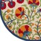 Homeroots 5' Navy Blue Beige Green Blue And Red Round Floral Indoor Outdoor Area Rug 546785 - alternate 3