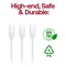 Smarty Had A Party Medium Weight Disposable Plastic Forks, 1000PK 751-CASE - alternate 3