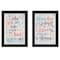 Homeroots Set Of Two Who You Think 2 Black Framed Print Wall Art, 2PK 405985 - alternate 1