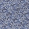 Homeroots 8' Navy Blue Denim Blue And Ivory Round Floral Washable Indoor Outdoor Area Rug 581908 - alternate 3