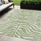 Homeroots 5' X 8' Artichoke Green And Ivory Animal Print Washable Indoor Outdoor Area Rug 600577 - alternate 1