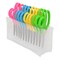 Westcott Kids Pointed 5" Scissors with Storage Rack, Anti-Microbial Protection, Assorted Colors, 12PK 14872 - alternate 3