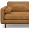 Homeroots 89" Sienna Leather Sofa With Brown Legs 640973 - alternate 3