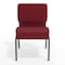 Flash Furniture Hercules Church Chair, 21-1/4 in W 25" L 33" H, Fabric Seat FD-CH0221-4-SV-RED-GG - alternate 4