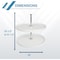 Knape & Vogt Lazy Susan, Polymer, White, 28 in W, 31.5 in H, 28 in L KV.PFN28STW - alternate 4