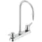 Delta Commercial W67 Series Mixing Faucet: Two Handle 8 In Deck-mount Laboratory Mixing Faucet W6740-C - alternate 1