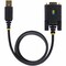 Startech.Com 3FT 1M USB TO NULL MODEM SERIAL ADAPTER CABLE, COM RETENTION, FTDI, USB-A TO DB9 RS232,  1P3FFCNB-USB-SERIAL - alternate 3