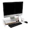 Kantek Premium Clear Acrylic Monitor Stand with Storage Shelf & Phone Holder AMS340 - alternate 3
