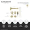 Kingston Brass Plumbing Sink Trim Kit with Bottle Trap and Drain, No Overflow, Polished Brass CC53302DLTRMK1 - alternate 2
