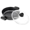 Korkmaz Ornella Non Stick 10 Inch 3.5 Liter Low Casserole with Lid in Black A1344 - alternate 3