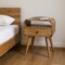 Homeroots 22" Light Brown Solid Wood One Drawer Nightstand 651587 - alternate 6