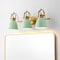 Jonathan Y Phineas 25.5" 3-Light Adjustable Farmhouse Bohemian Iron LED Vanity Light, Mint Green/Brass Gold JYL1116D - alternate 5