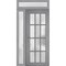 Vdomdoors Front Exterior Prehung FiberGlass Door Frosted Glass / Manux 8312 Grey Ash / Sidelight and Transom MANUX8312EXD-SS-W36+12 x H80+14-RH - alternate 3