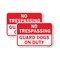 Signmission No Trespassing Guard Dogs On Duty, 12'' X 18'' 2 Signs, Heavy Gauge Aluminum, 2PK A-1218-2PACK-24955 - alternate 1