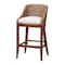 Bali & Pari Jasper Woven Seagrass Bar Stool, Brown Wash 265-14535-ZORO - alternate 1