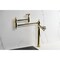 Kingston Brass Deck Mount Pot Filler Faucet with Knurled Handle, Polished Brass KS3702RKZ - alternate 3