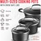Bakken-Swiss 23Pc Cookware Set, Black Pots, Skillets, Bakeware, Reinforced Aluminum, Gas, Electric, Induction BKCWL23B - alternate 3