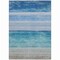 Homeroots 5' X 8' Sky Blue Striped Washable Indoor Outdoor Area Rug 608140 - alternate 4