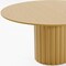 Homeroots 60" Brown Solid Wood Pedestal Base Round Top Dining Table 720990 - alternate 2