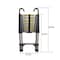Edendirect 13.5 ft. Aluminum Extension Ladder with 360deg Rotatable Stabilizer Bar and Non-slip Feet, 300 lbs. IR-W2717P256991 - alternate 5
