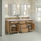 James Martin Vanities Lorelai 72" Double Vanity, Light Natural Oak, w/ 3 CM Siberian Silestone Top 424-V72-LNO-3SFR - alternate 3