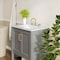 Flash Furniture Vega 30in. Vanity w/Sink, Storage Cabinet, Marble Counter & Gold Hardware, Gry/Wht FS-VEGA30-GY-HDGLD-GG - alternate 3