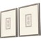 Homeroots Set Of Two Portrait Intaglio I Silver Framed Print Wall Art, 2PK 526067 - alternate 2