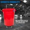 Magnum Tool Red 44 Gallon Trash Can Set, Trash Can, Quiet Dolly, and Reinforced Lid, 4 Set CMTC-CLD0-44R04 - alternate 4