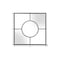 Homeroots 24" Graphite Metal Square Framed Accent Mirror 401205 - alternate 4