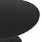 Leisuremod Bristol 5-Piece Modern Dining Set: Round MDF Table & 4 Eiffel Plastic Chairs with Chrome Legs, 5PK BTBL-35BL-CR19CLG4 - alternate 4