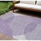 Homeroots 8' X 10' Purple Gray And Ivory Geometric Washable Indoor Outdoor Area Rug 597658 - alternate 1